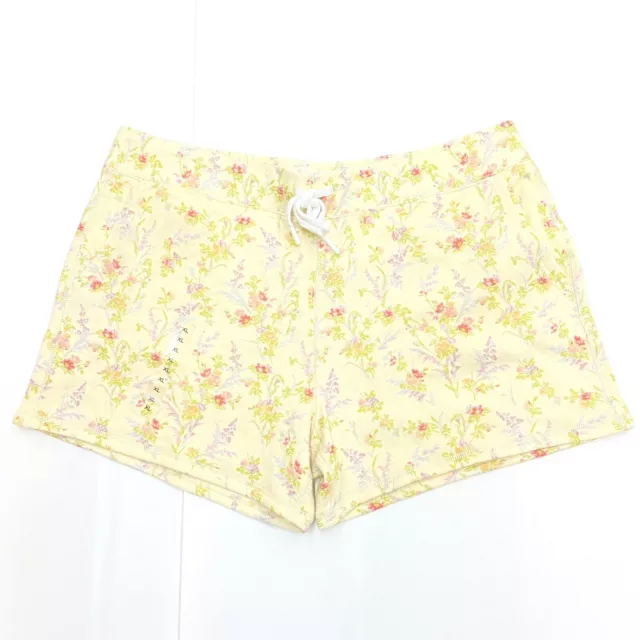 Polo Ralph Lauren Women's Ivory Floral Fleece Shorts size XL