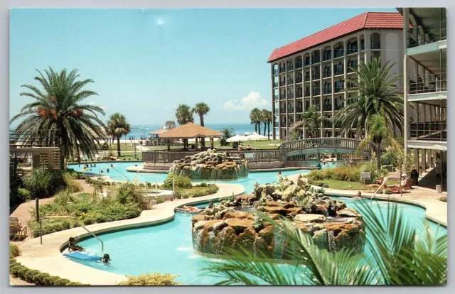 Coral Reef Beach Resort St Pete Beach Florida FL Oceanfront Coast VNG Postcard