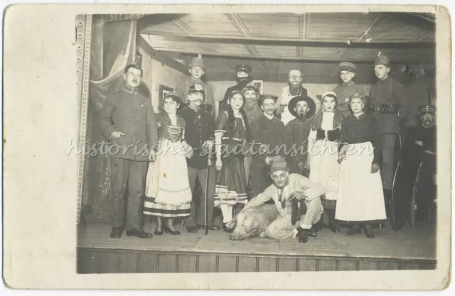 Bühnenstück Avec Sanglier 1917 Théâtre Bauerntheater Théâtre Photo 1910er