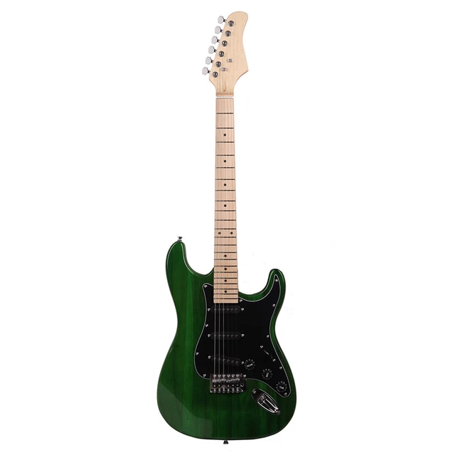 Electric Guitar in Stylish Green with Black Pickguard - Perfect Sound