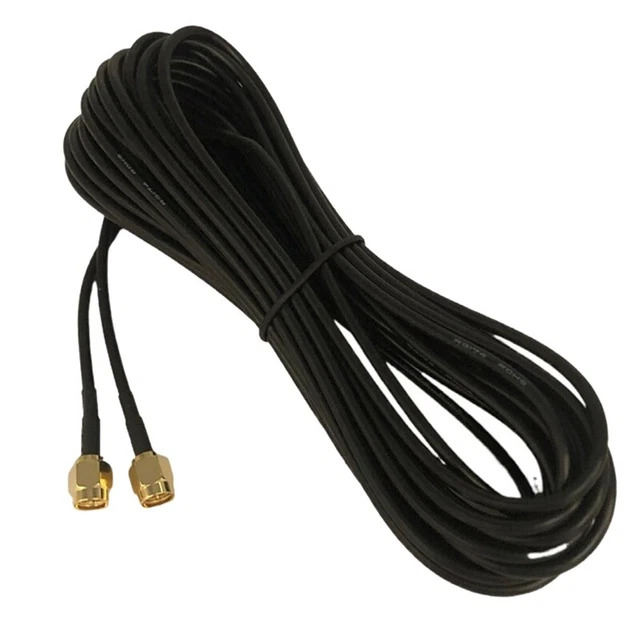 SMA RG174 Connector Cable SMA Male To SMA Male Internal Screw Pin Extension V4M9