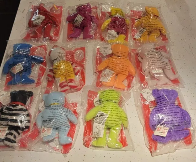 TY McDonald's Beanie In Bag Lot! #'s 1-12 Includes Ronald McDonald & Friends