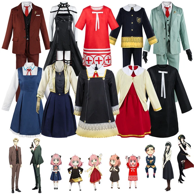 ANIME SPY FAMILY Yor Forger Cosplay Killer Assassin Gothic Halter Dress