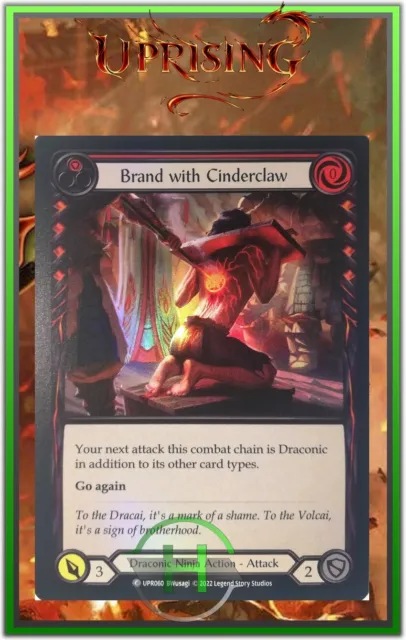 Brand with Cinderclaw Red Rainbow Foil - FAB:Uprising - UPR060 - Carte Anglaise