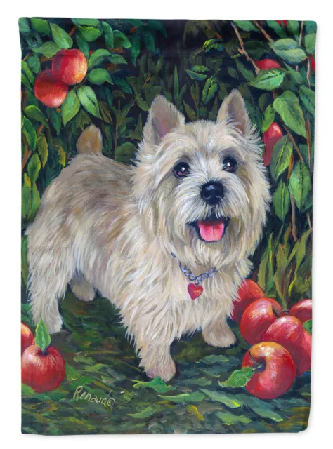 Norwich Terrier Apple Grove Flag Canvas House Size PPP3116CHF