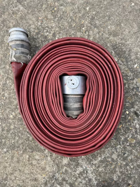 ex Fire Service 64mm   Hose Angus Duraline Equipment Appliance Pump Fireman 20m