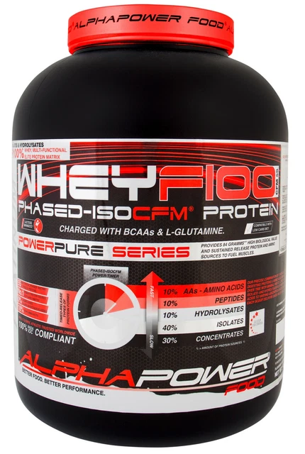WheyF100 Protein (2/0,5kg) Iso Whey Eiweiß Isolate BCAA Glutamine Aminosäuren