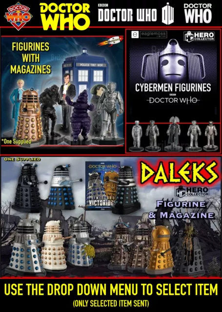 Eaglemoss Doctor Who Figurine Collection Figurine & Magazine (Select Item) New