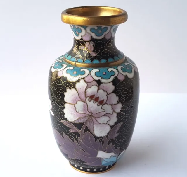 Vase, Cloisonne, Enamel, Enamel, China, Um 1950
