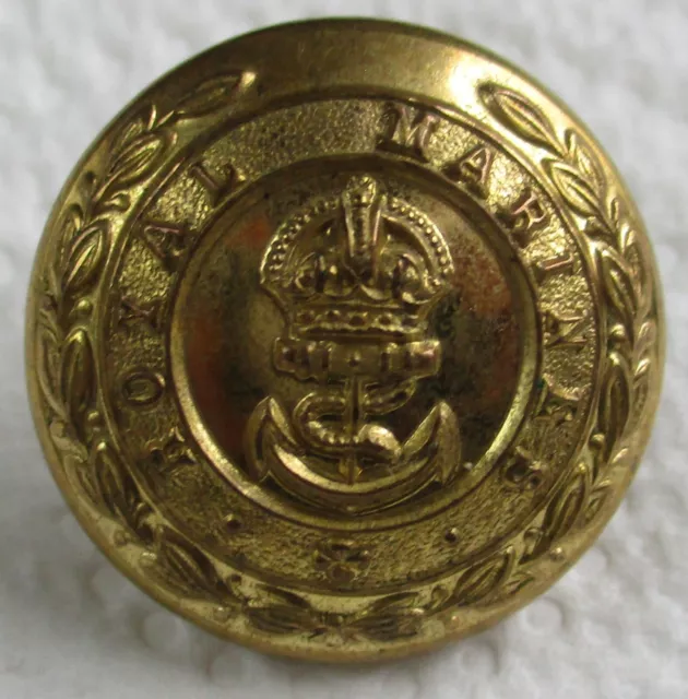 BRITISH:&ROYAL MARINES OFFICER'S GILDED BRASS BUTTON