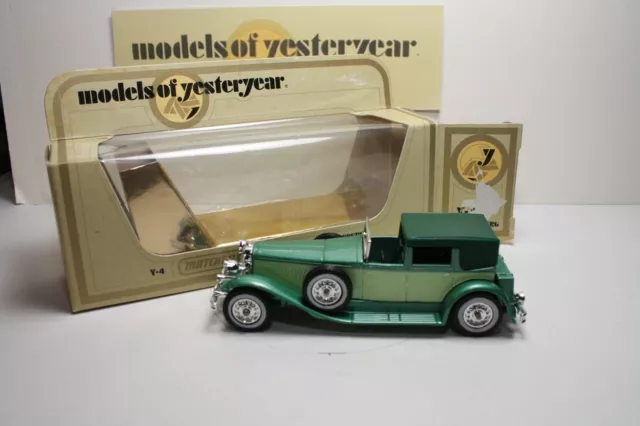 Matchbox Models of Yesteryear. Y-4 Model J Duesenberg. England 1979.