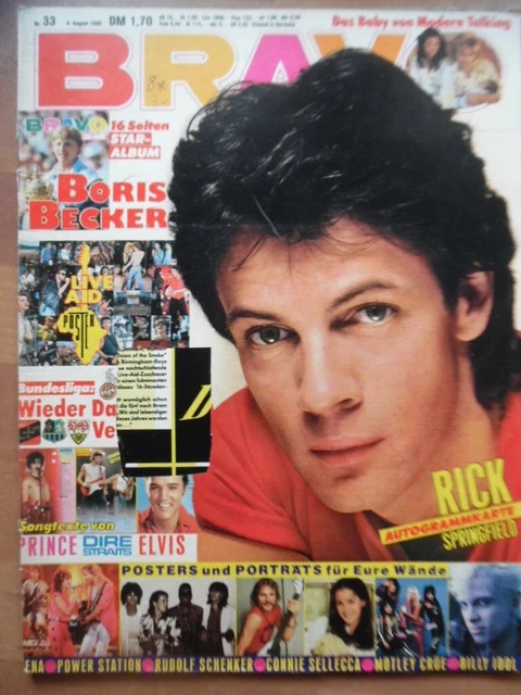 BRAVO 33- 1985 C Rick Modern Talking Madonna Queen Boris Billy Idol PRINCE Elvis