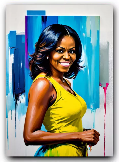 Michelle Obama Sketch Card Print - Exclusive Art Trading Card #1 PR500