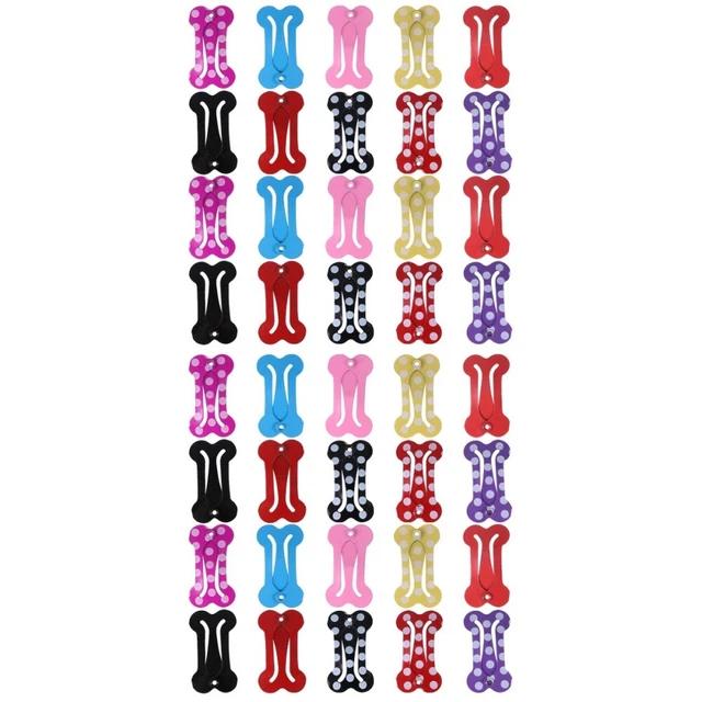 40 pz clip per capelli a scatto per cane supporto coda di cavallo accessori cucciolo bambino