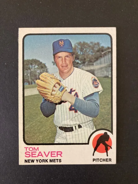 1973 Topps Set Break-TOM SEAVER Baseball Card#350 id#9 New York Mets CENTERED