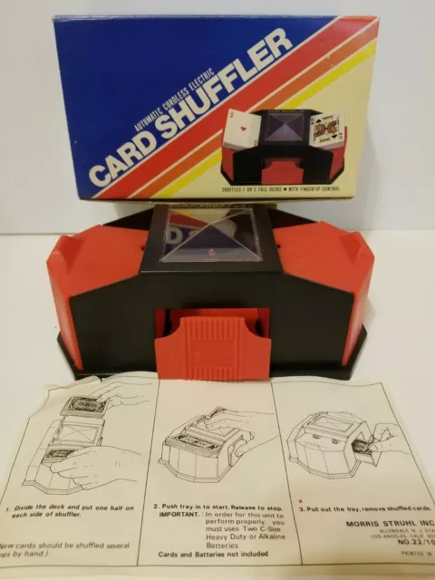 Morris Struhl Automatic Cordless Electric Card Shuffler Collectible Japan