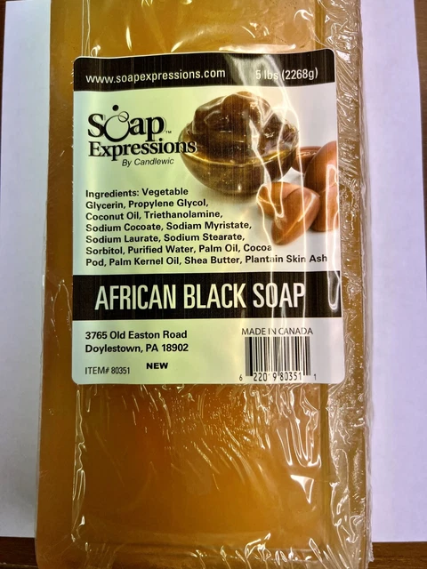 JABÓN Expressions 4 LBS Negro Africano DERRETIR Y VERTER Jabón-Envío Gratuito