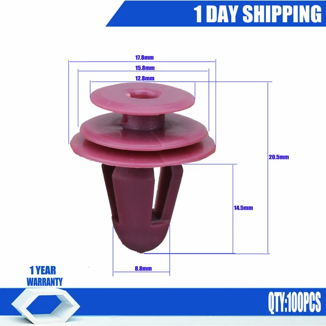 100pcs Front Rear 67771-12050 Door Trim Panel Board Retainer Clip  for Toyota