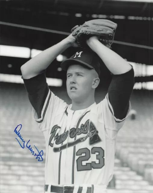 Denny Lemaster 1962-1965 Milwaukee Braves Autographed Signed 8x10 Photo  COA