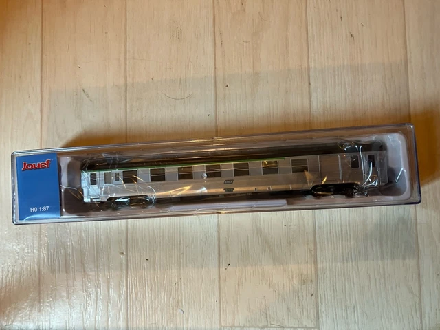 HJ4177 Set de 2 voitures voyageurs courtes DEV Inox, SNCF, cartouche