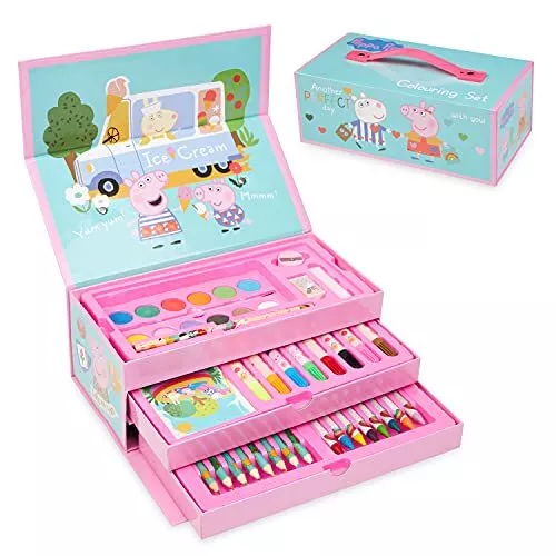PEPPA PIG VALIGETTA Colori per Bambini, Kit Colori per Disegnare e (f1a)  EUR 26,39 - PicClick IT