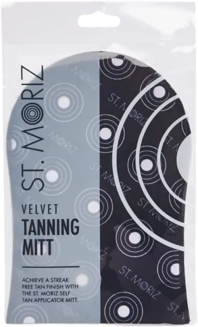 St Moriz Velvet Tanning Mitt for Even Fake Tan Coverage, Stain Free Hands & Str