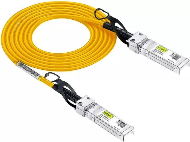 [Yellow] 10GbE SFP+ Twinax Direct Attach Copper Cable for Ubiquiti UniFi