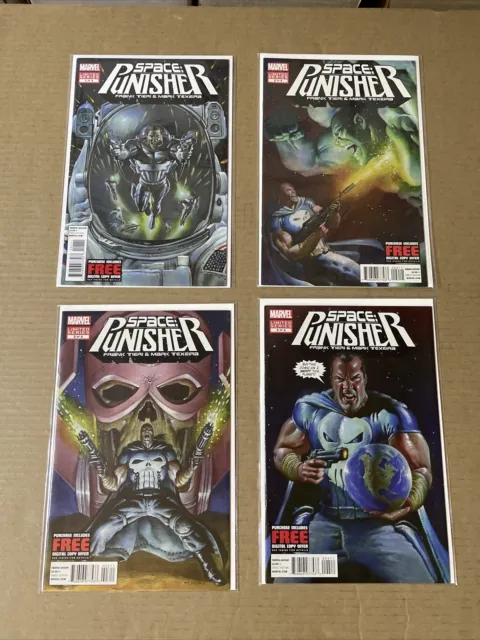Space Punisher 1 2 3 4 Complete Marvel 2012 Series Tiers Texiera Full Set 1-4