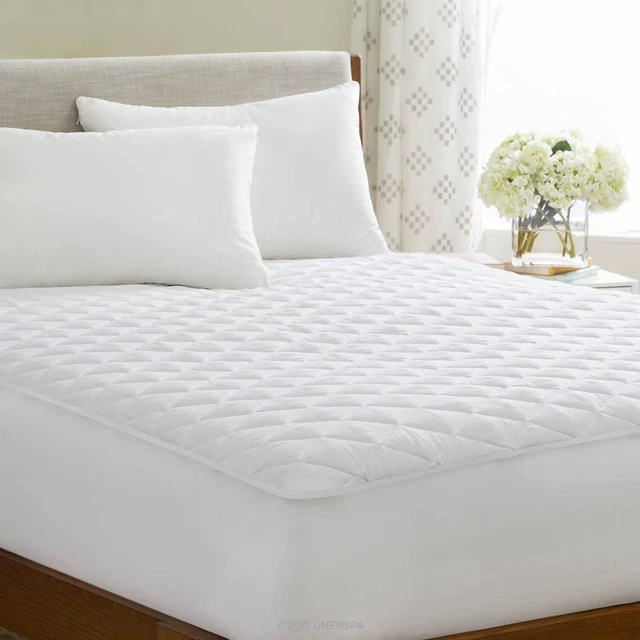 Extra Deep 16"/40Cm Quilted Matress Mattress Protector Fitted Bed Cover All Size