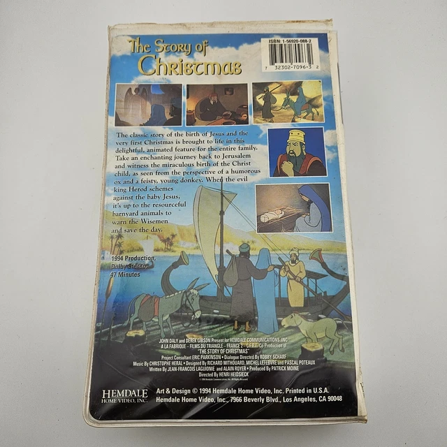THE STORY OF Christmas VHS 1994 Jesus Birth Animated Family Film