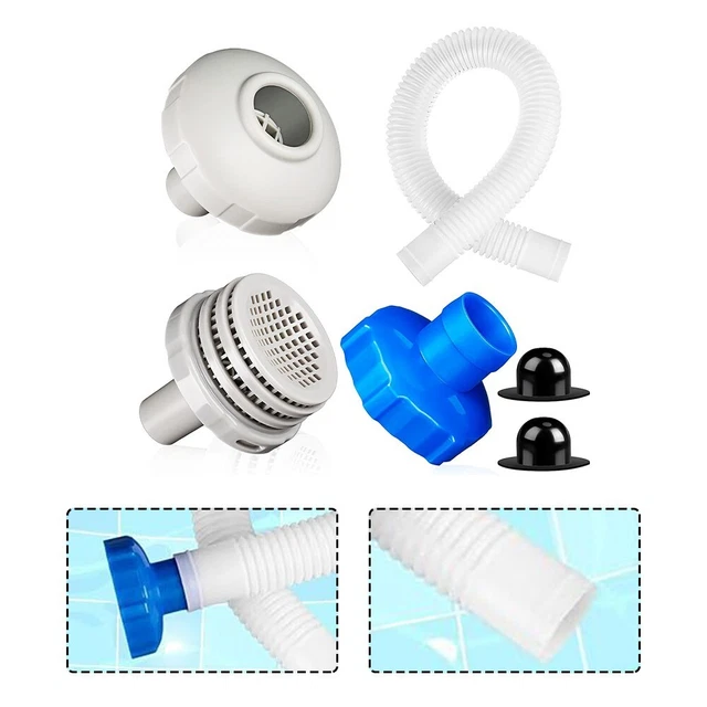 Adaptateur De Vidange Piscine Intex - Connecteur PVC Blanc Pour Tuyau D'arrosage - Drainage Facile Et étanche 35x95 Mm