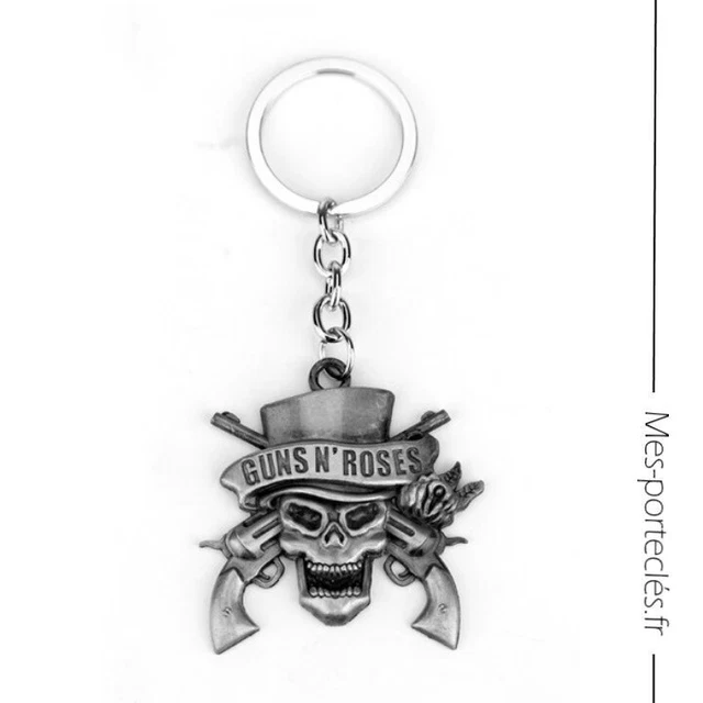 KEY RING GUNS'N Roses Metal - Rock Skull $19.70 - PicClick CA