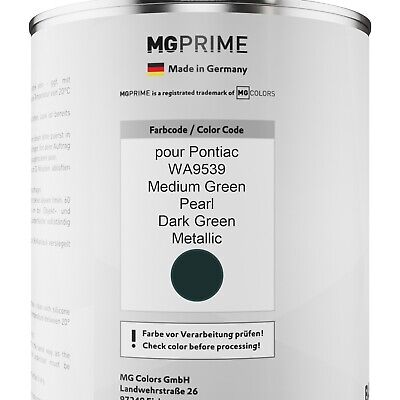Peinture Voiture kit de pot pour Pontiac WA9539 Medium Green Pearl 2,5l 2