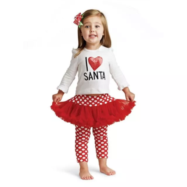 Mud Pie Baby Girls' Christmas Holidays I Love Santa Playset