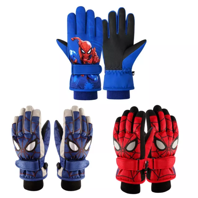 Kids Boys Winter Sports Warm Gloves Waterproof Ski Snowboarding Gloves Mittens