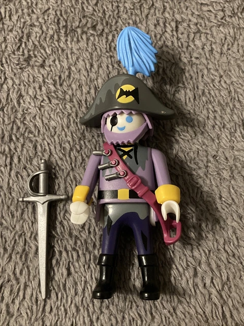 Lot PLAYMOBIL Vintage : 3 Personnages Homme Drap Fantôme Pirate + Barque – Occasion – Thème Varié (Noël, Moto, école)