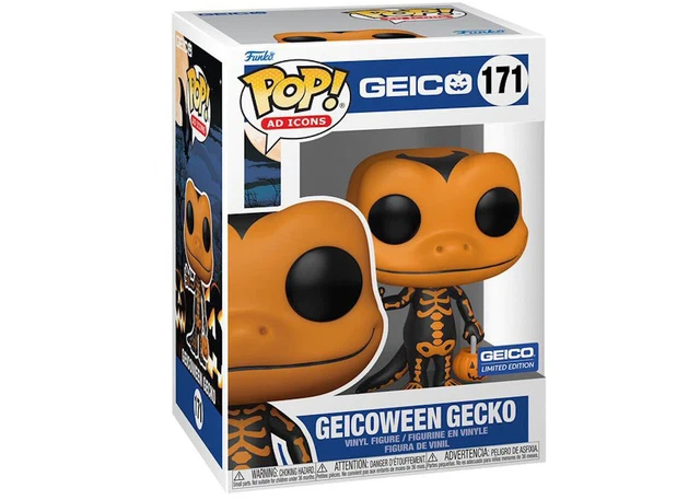 Geicoween Funko Pop Orange Geico Gecko Limited Edition