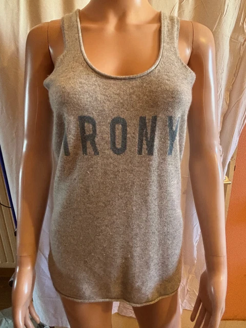 Pull Léger Berenice Beige Sequins - Mélange Cachemire Coton Soie - Taille XS - TBE