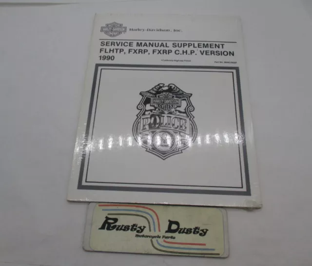 Harley Davidson 1990 FLHTP, FXRP/ C.H.P Service Manual Supplement 99483-90SP