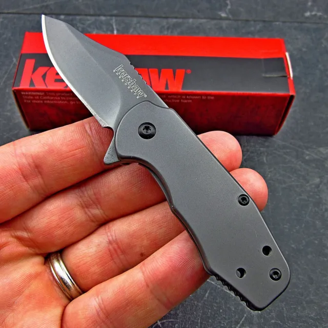 Kershaw Small Ember Assisted Open Titanium 8Cr13MoV Blade Folding Pocket Knife
