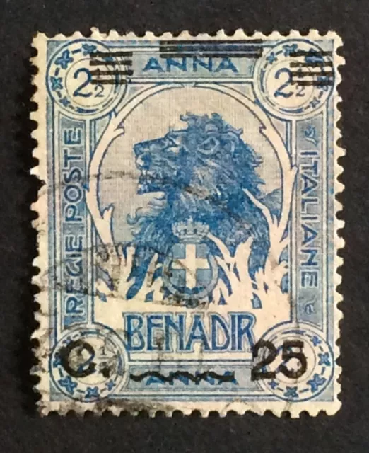 Somalia 1926 25c on 21/2a blue SG 73 FU