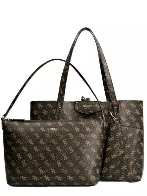 Bolso de Mujer GUESS Eco Brenton Totalizador Brownlogo ND Elección = P HWESG8