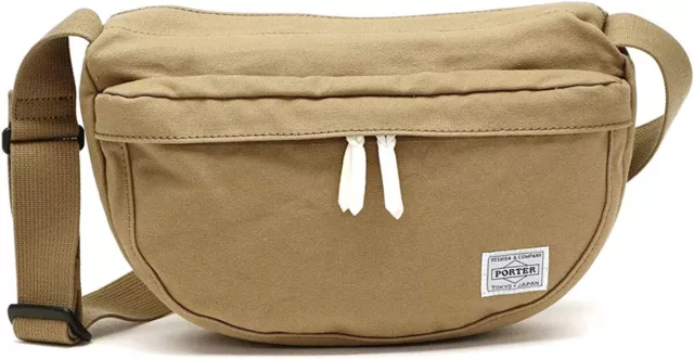 Yoshida Bag PORTER BEAT SHOULDER BAG Beige 727-09044 Made in JAPAN Cotton New