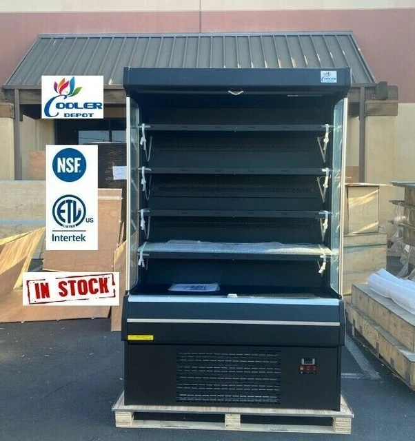 NEW 52" Upright Open Air Curtain Merchandiser Refrigerator Cooler Display NSF