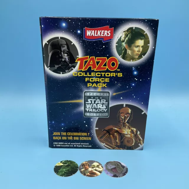 Star Wars Trilogy Vintage 1996 Walkers Tazo Collectors Force Pack INCOMPLETE