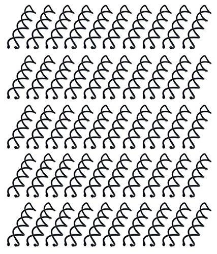 50pcs Non-Scratch Round Tips Spiral Bobby Hair Pins Spin Pins Twist S...