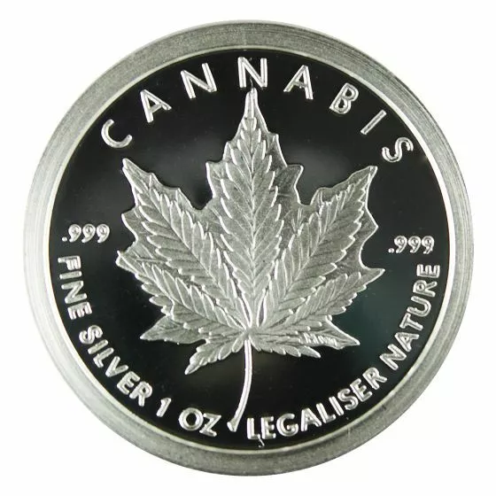 Reine des esclaves # 7 - 1 oz 2017 épreuve avers Royal Altesse bouclier argent cannabis 2