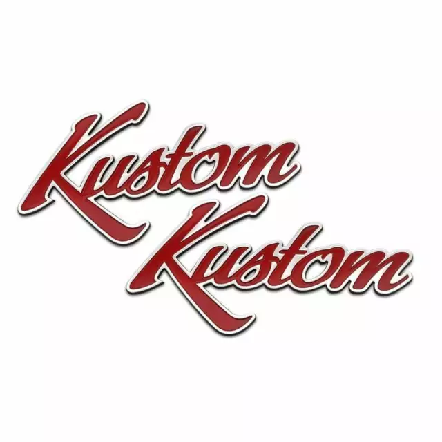 Motone Kustom Hot Rod Motorrad Kraftstofftank Seitenwand Emblem Set - Ticket - Paar