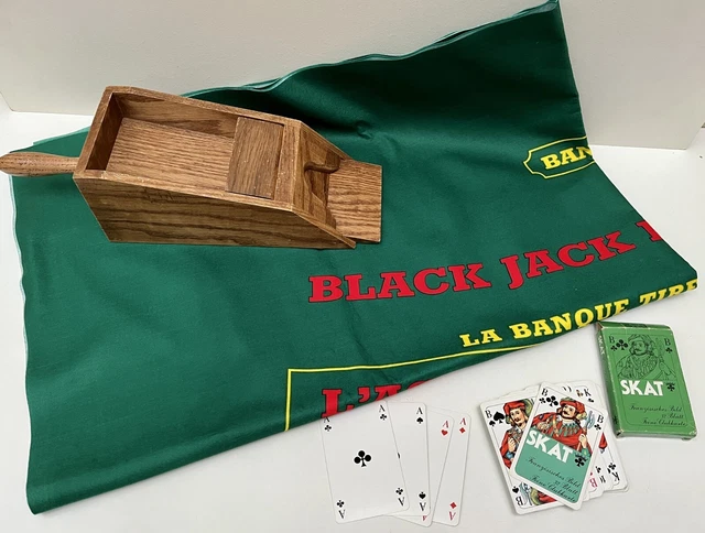Grand tapis de cartes à jouer rond noir géant pour vos jeux de société achat