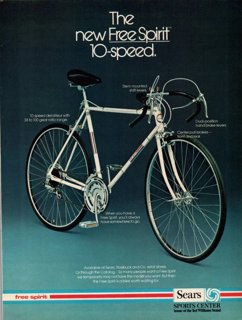 Sears and roebuck free spirit bicycle best sale